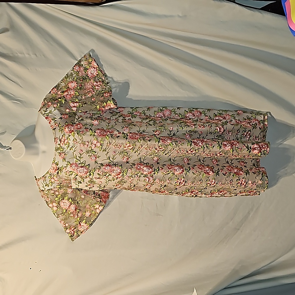 Adrianna Papell floral embroidered dress - Picture 1 of 13